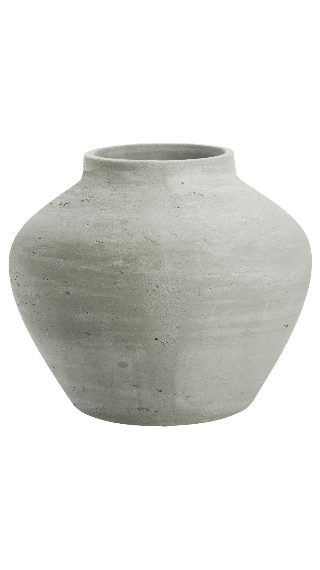Anno Luna Vase cement grau