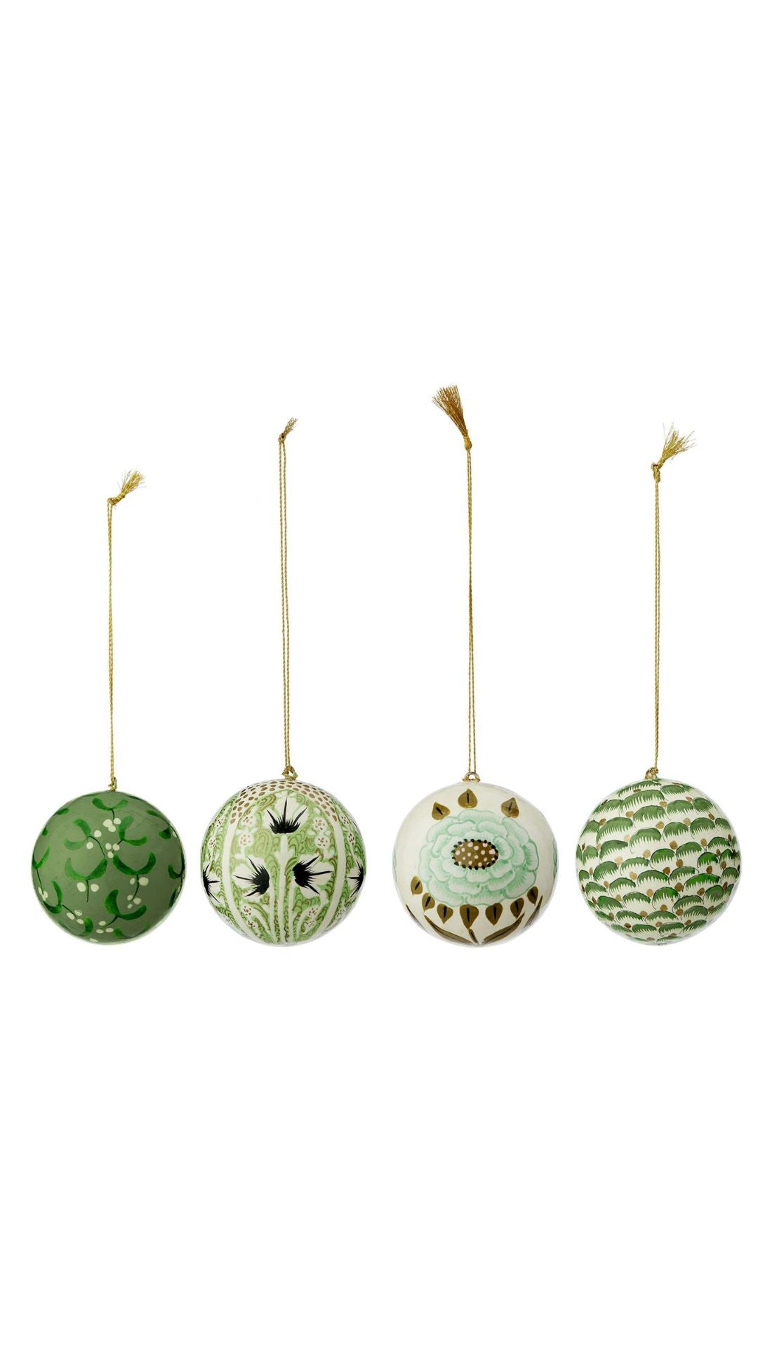 Bungalow denmark weihnachts ornament grün kugeln
