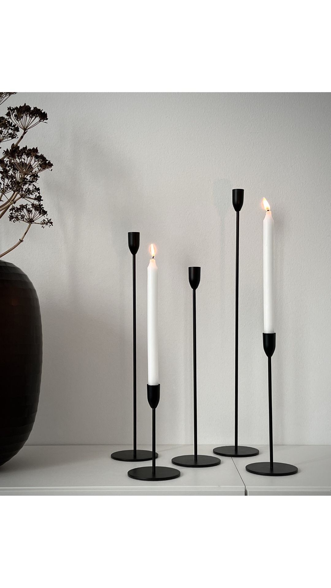 Einfacher Kerzenständer, 28cm