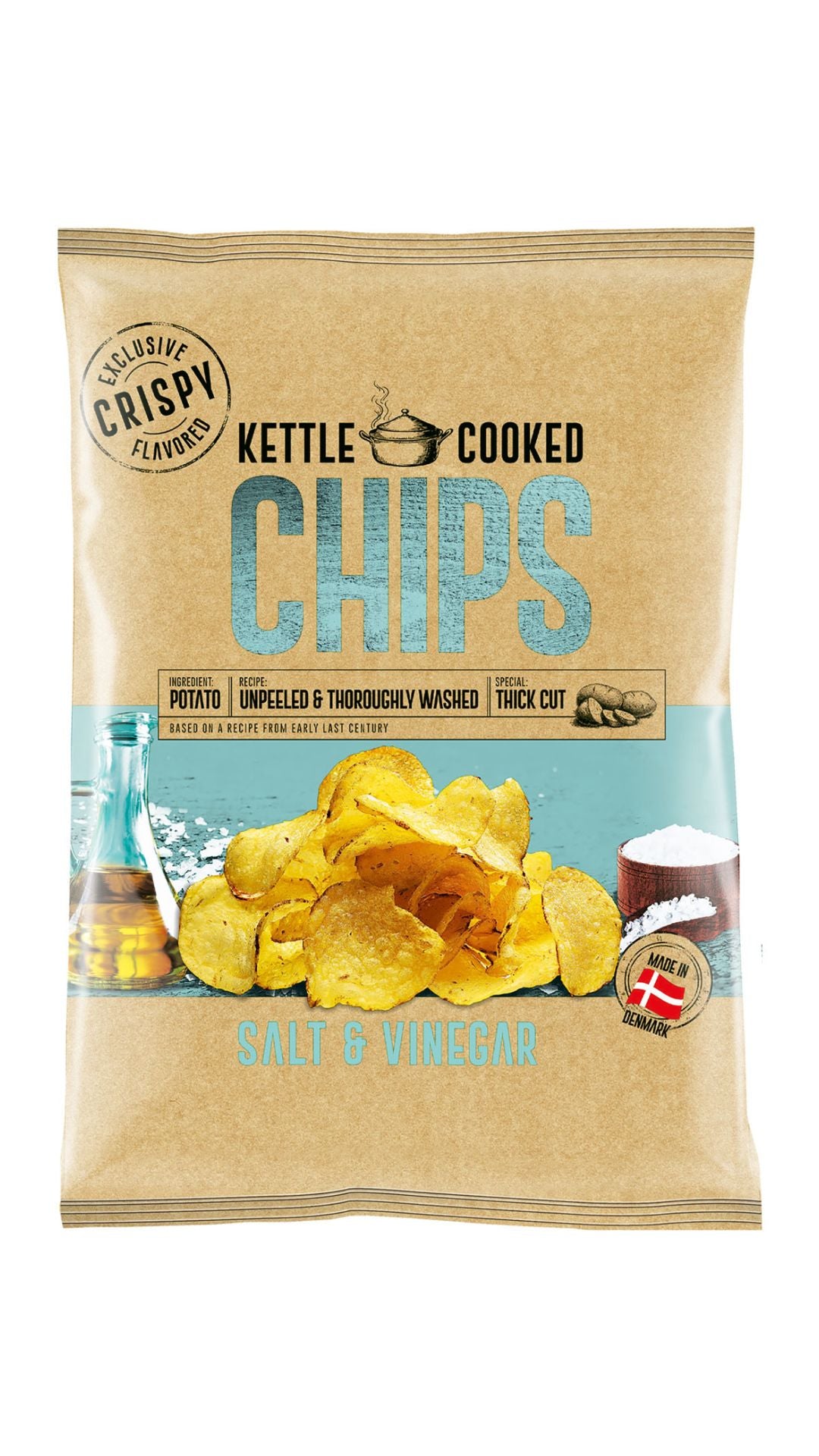 OK Snacks Kettle Chips SALT & VINEGAR