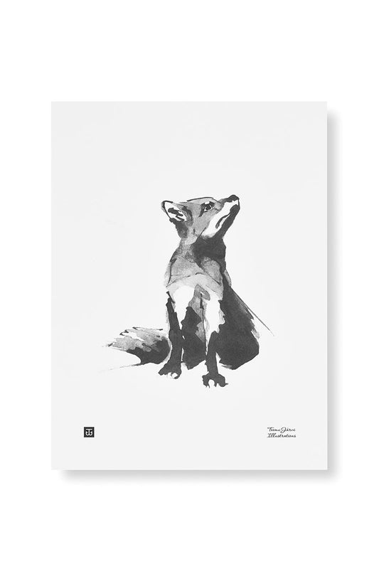 Poster, Red Fox - Poster - Teemu Järvi Illustrations - 65° NORD - 65 Grad Nord - Scandinavian Concept Store - Skandinavisch wohnen - Skandistil - Skandinavien - Skandinavisch - Einrichtungsstil - Geschmack